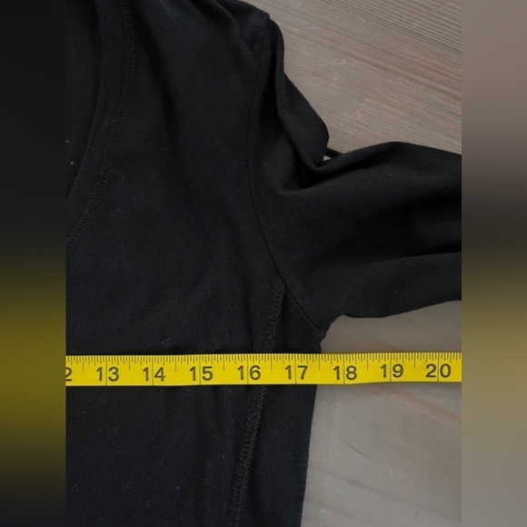 Standard James Perse V-Neck Long Sleeve Knit Dress Black size 3 - Picture 12 of 13